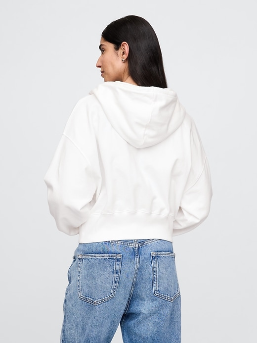 Image number 2 showing, Heavyweight French Terry Oversized Zip Wedge Hoodie