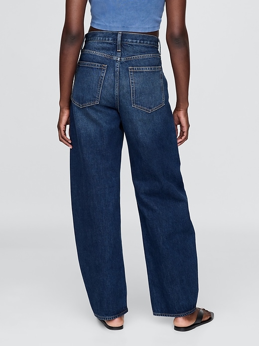 Image number 5 showing, High Rise Barrel Jeans