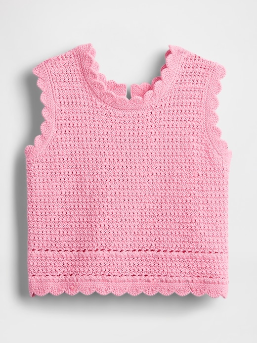 Image number 2 showing, Baby & Toddler Scalloped Crochet Top