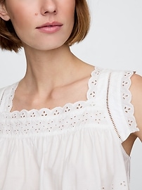 Gap × DÔEN Eyelet Top