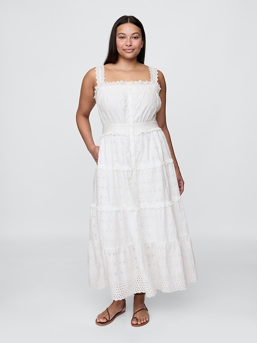 Image number 5 showing, Gap × DÔEN Eyelet Midi Dress
