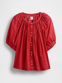 Gap × DÔEN Gingham Top