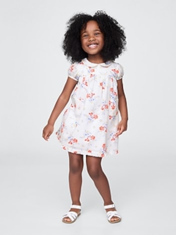 Gap × DÔEN Baby & Toddler Pintuck Floral Dress