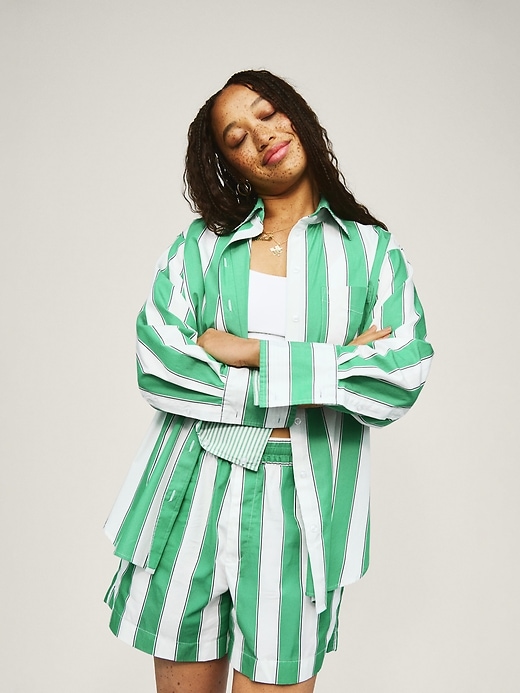 Image number 6 showing, Organic Cotton Poplin Big Shirt