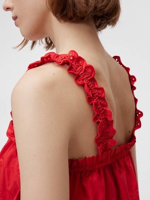 Image number 5 showing, Gap × DÔEN Eyelet Shift Mini Dress
