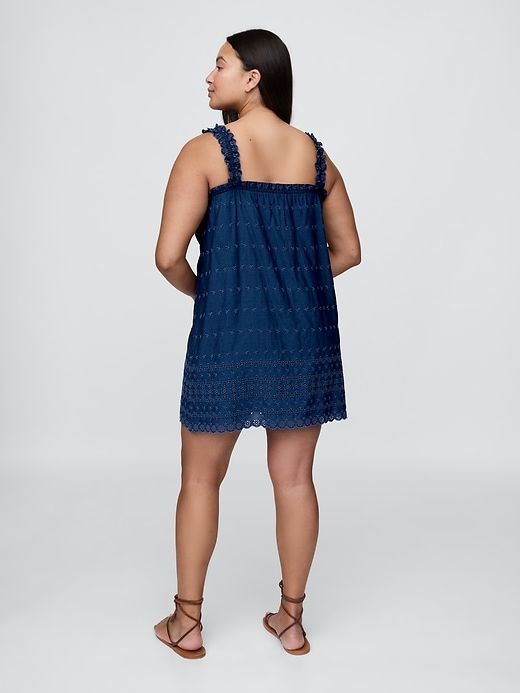 Image number 6 showing, Gap × DÔEN Eyelet Shift Mini Dress
