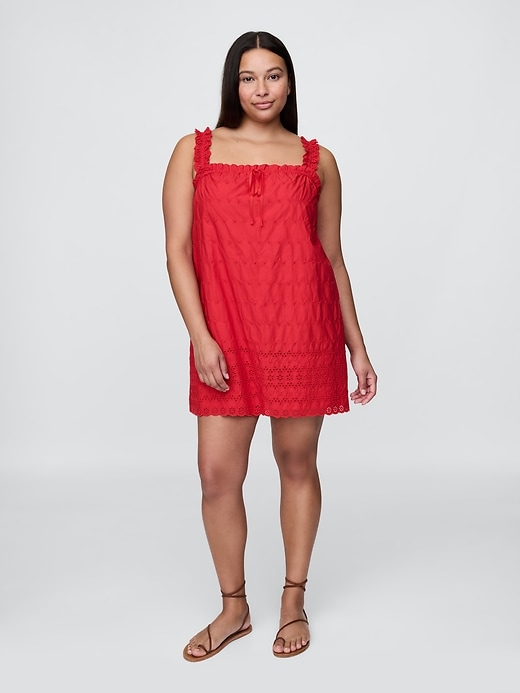 Image number 7 showing, Gap × DÔEN Eyelet Shift Mini Dress