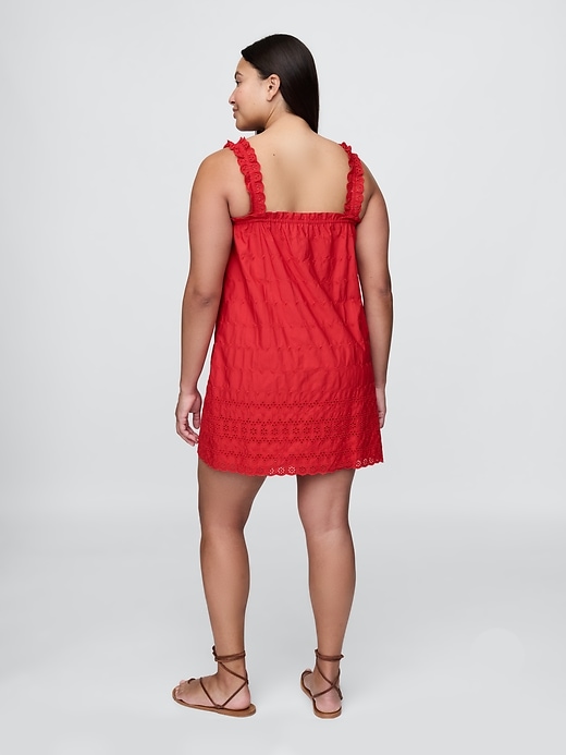 Image number 8 showing, Gap × DÔEN Eyelet Shift Mini Dress