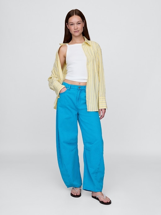 Image number 1 showing, High Rise UltraSoft Horseshoe Jeans