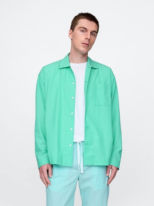Image number 1 showing, Poplin Big PJ Shirt