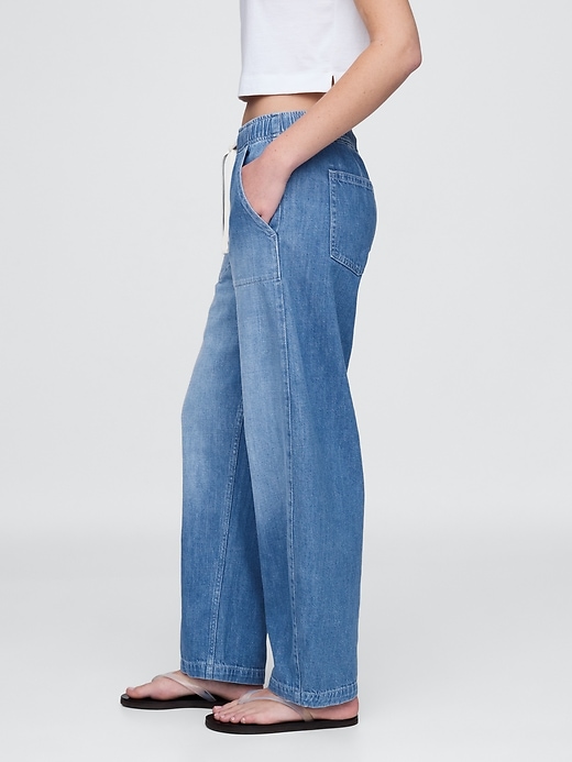 Image number 3 showing, High Rise Easy Barrel Jeans