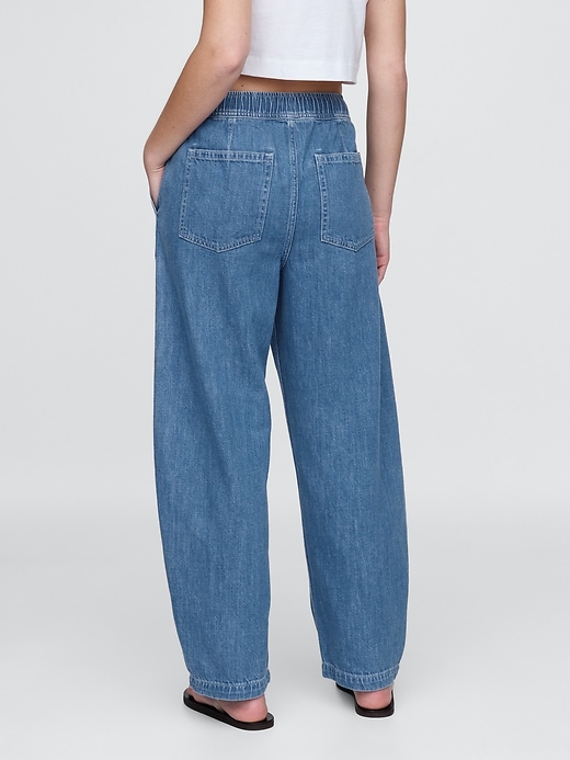 Image number 4 showing, High Rise Easy Barrel Jeans
