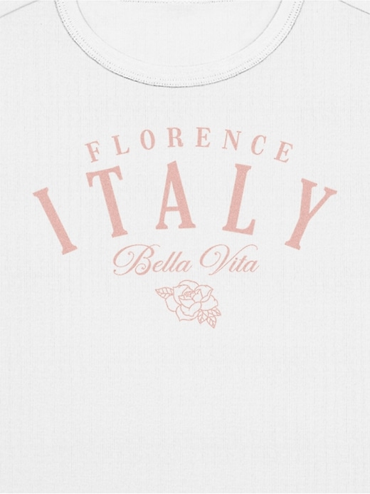 Image number 2 showing, Florence Italy Graphic Baby Fit T-Shirt