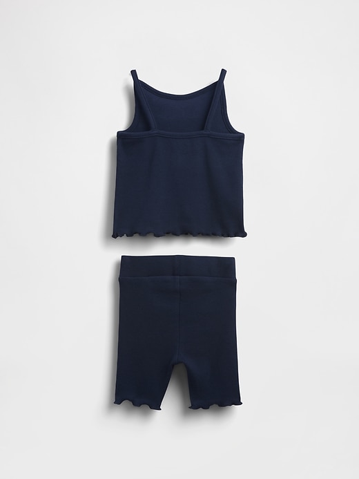 Image number 2 showing, Baby & Toddler Ruffle Rib Outfit Set