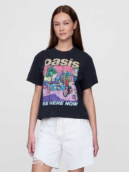 Image number 1 showing, Supima® Cotton Relaxed Oasis Graphic T-Shirt