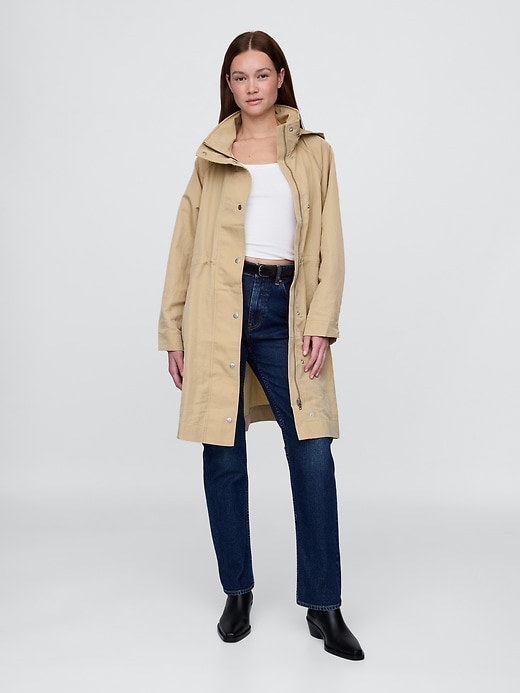Image number 1 showing, Oversized Nylon Parka