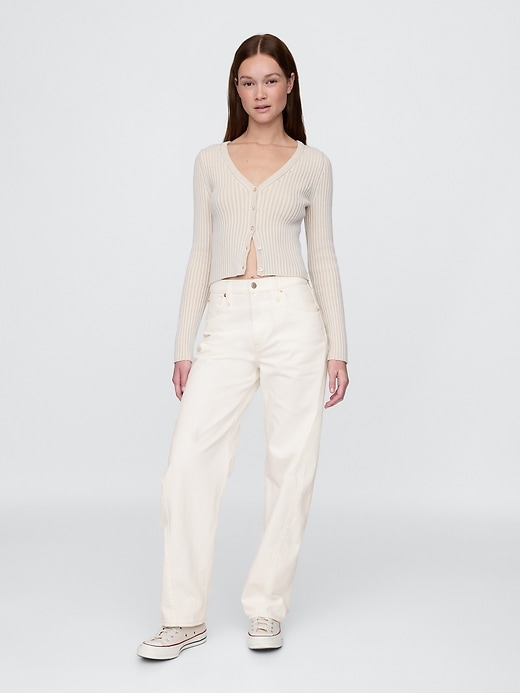 Image number 1 showing, High Rise Barrel Jeans