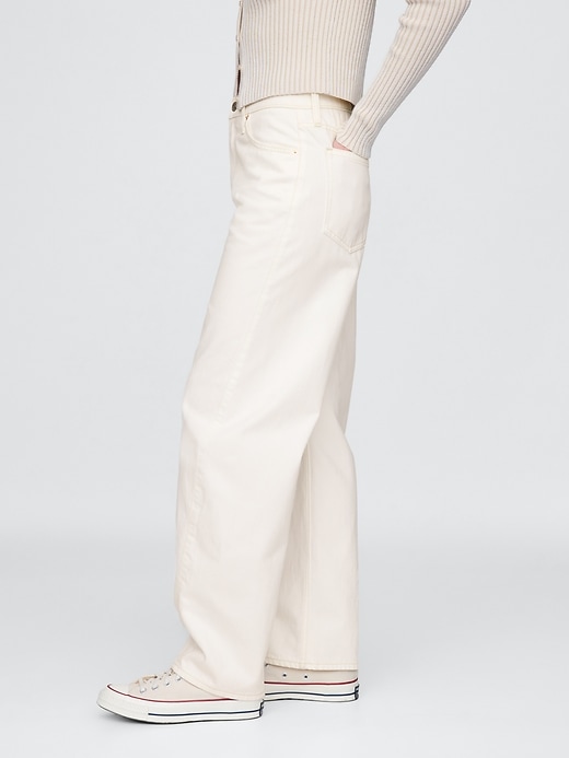 Image number 3 showing, High Rise Barrel Jeans
