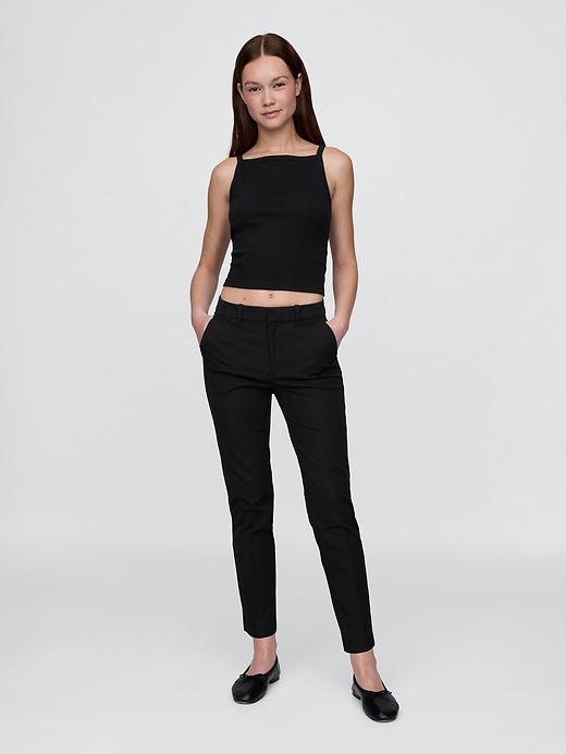 Image number 1 showing, Mid Rise BiStretch Slim Ankle Pants