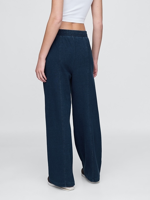 Image number 4 showing, Seamed Wide-Leg Sweatpants