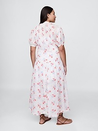 Gap × DÔEN Pintuck Floral Midi Dress