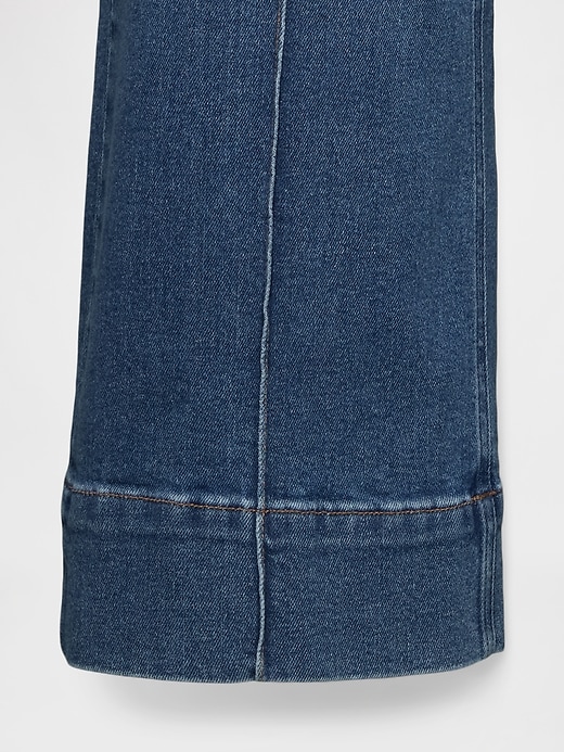 Image number 6 showing, High Rise Stride Wide-Leg Ankle Jeans