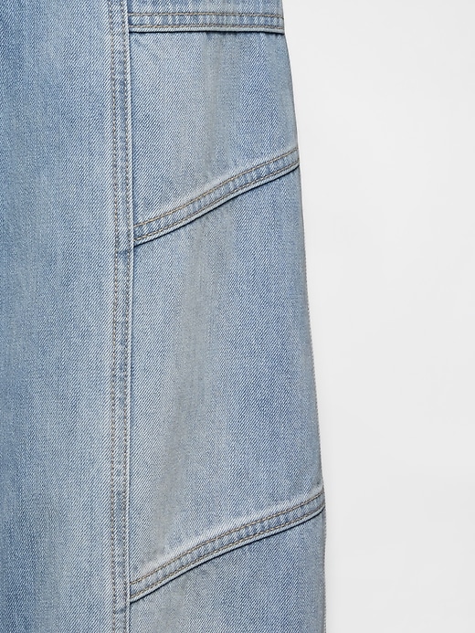 Image number 6 showing, High Rise Seamed Barrel Jeans