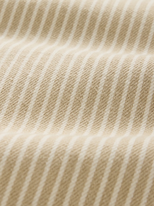 Image number 6 showing, High Rise Khaki Stripe Barrel Jeans