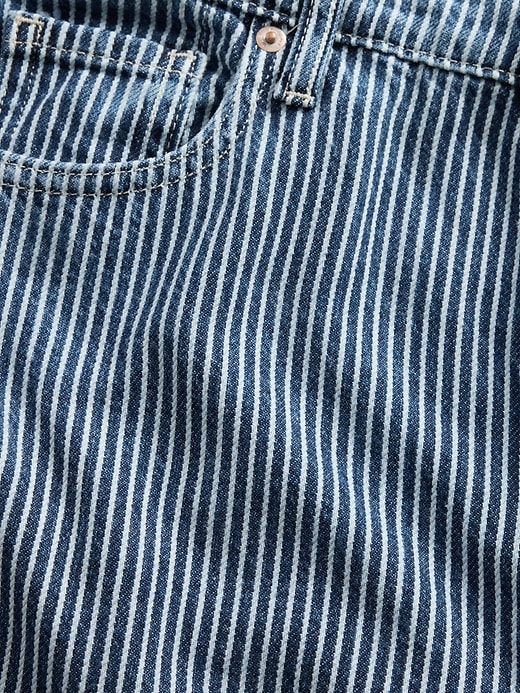 Image number 6 showing, Mid Rise UltraSoft Denim Stripe Baggy Jeans