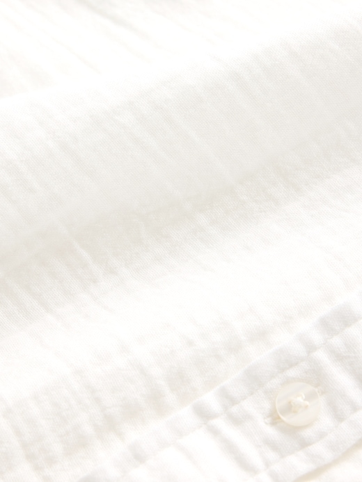 Image number 5 showing, Crinkle Gauze Button-Down Shirt