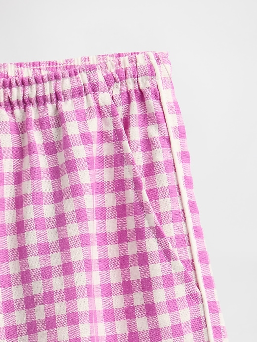 Image number 4 showing, Linen-Blend PJ Pants