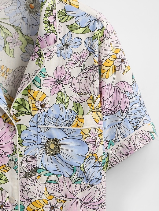 Image number 5 showing, Linen-Blend PJ Shirt