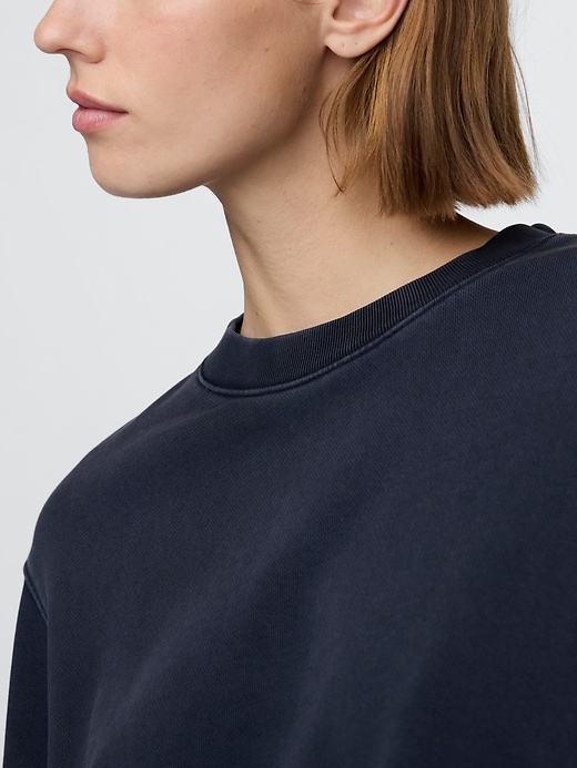 Image number 5 showing, Heavyweight French Terry Bubble-Hem Sweatshirt