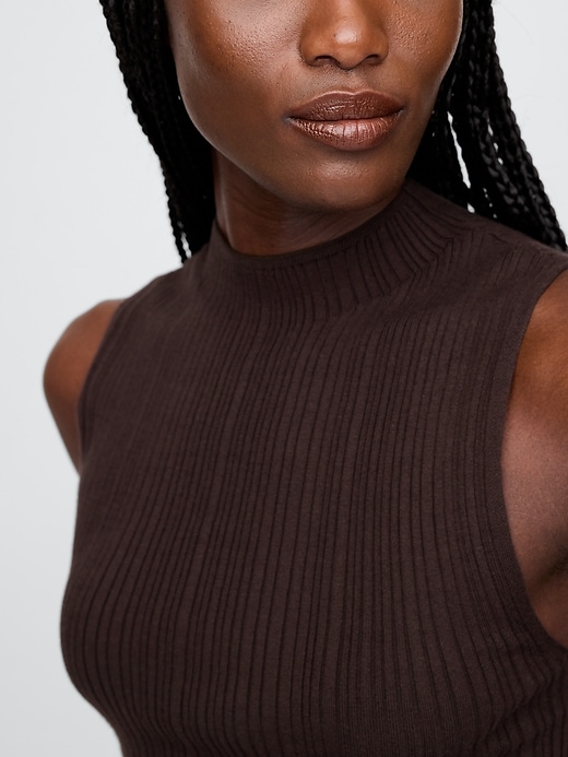 Image number 5 showing, Mockneck Rib Tank Top