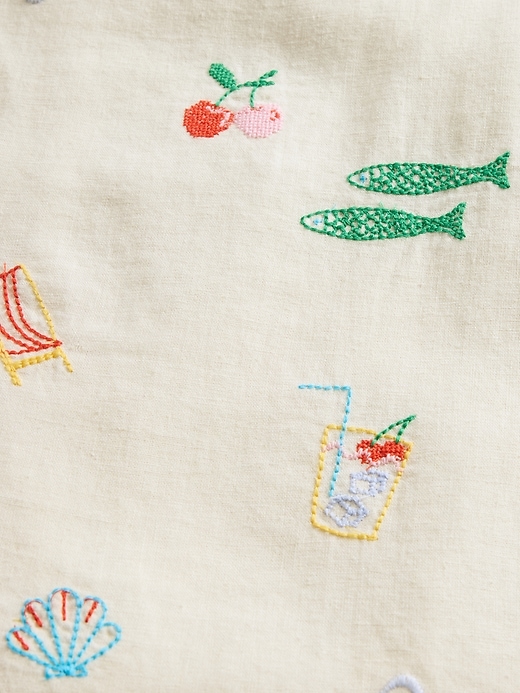 Image number 5 showing, Linen-Blend Mini Skort
