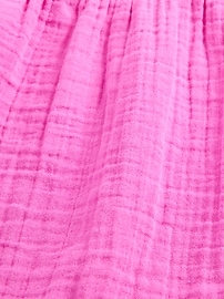 Crinkle Gauze Tiered Maxi Skirt