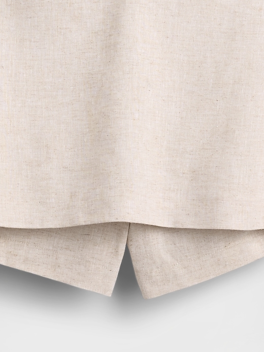 Image number 5 showing, Linen-Blend Mini Skort