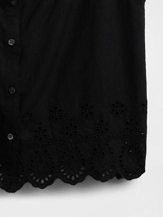 Image number 5 showing, Linen-Blend Embroidered Vest