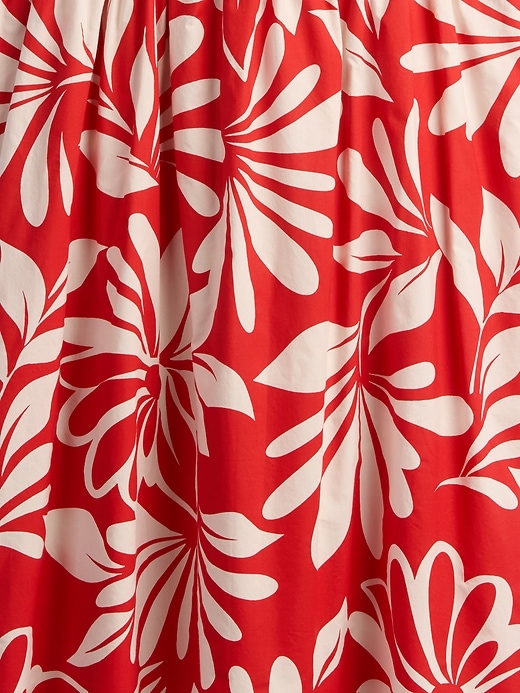 Image number 7 showing, Poplin Tie-Back Mini Dress