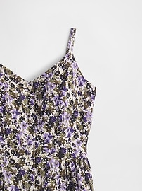 Floral V-Neck Midi Dress