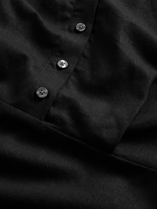 Image number 7 showing, Linen-Blend Shirtdress