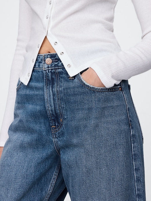 Image number 8 showing, Curvy High Rise Barrel Jeans