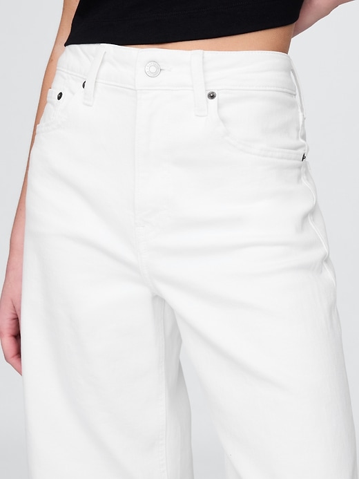 Image number 8 showing, Curvy High Rise Stride Wide-Leg Ankle Jeans