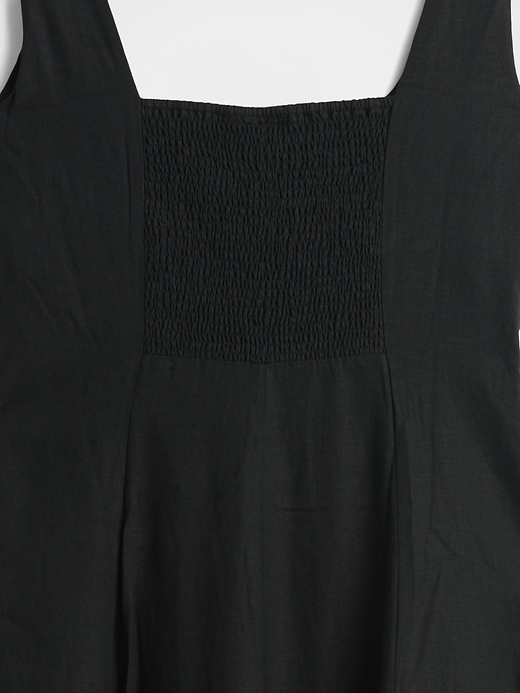 Image number 7 showing, Linen-Blend Square-Neck Maxi Dress