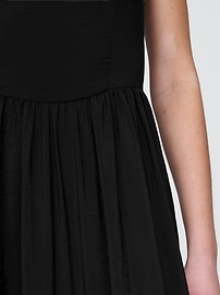 Linen-Blend Drop-Waist Maxi Dress