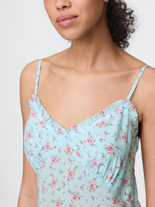 Image number 5 showing, Ruffle-Trim Maxi Slip Dress