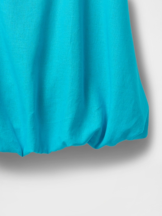 Image number 5 showing, Linen-Blend Mini Bubble Dress