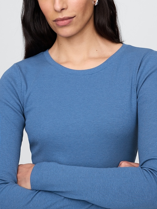 Image number 5 showing, Modern Rib Cropped T-Shirt