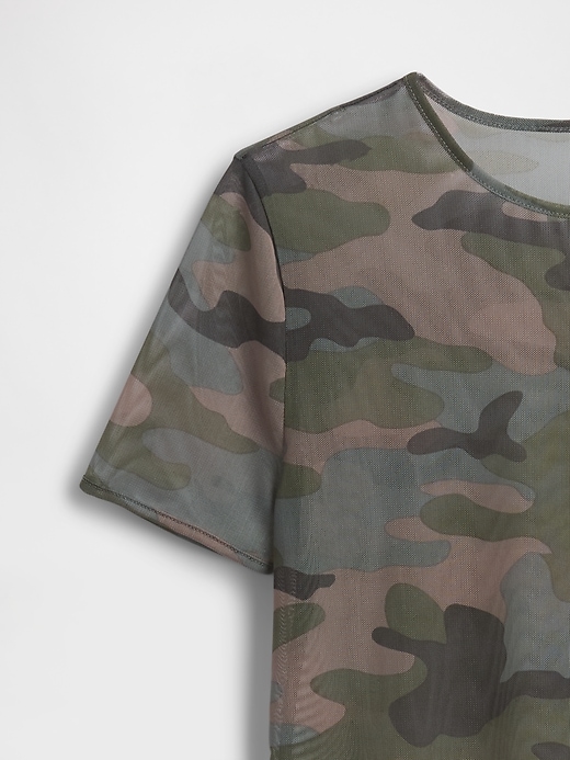 Image number 5 showing, Mesh Cropped T-Shirt