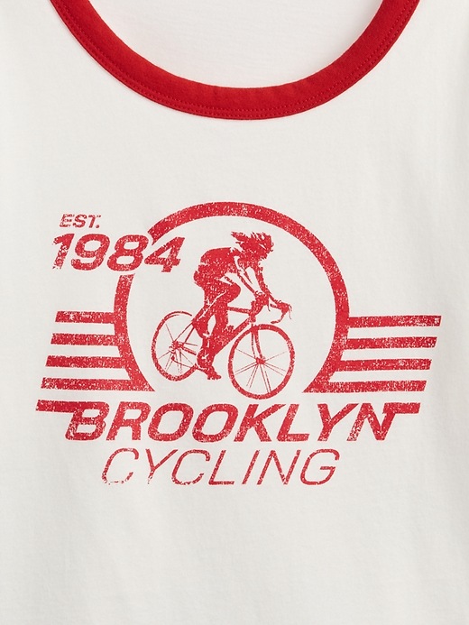 Image number 5 showing, Cotton Jersey Graphic Shrunken T-Shirt
